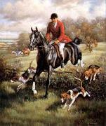 unknow artist Classical hunting fox, Equestrian and Beautiful Horses, 016. oil painting reproduction